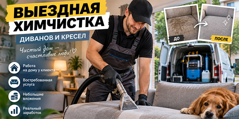 Выездная химчистка диванов