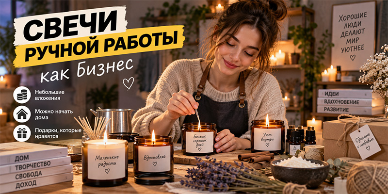Изготовление свечей ручной работы как бизнес